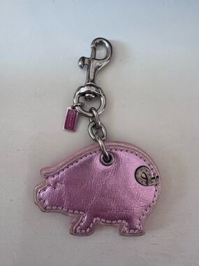 COACH Pig Bag Charm